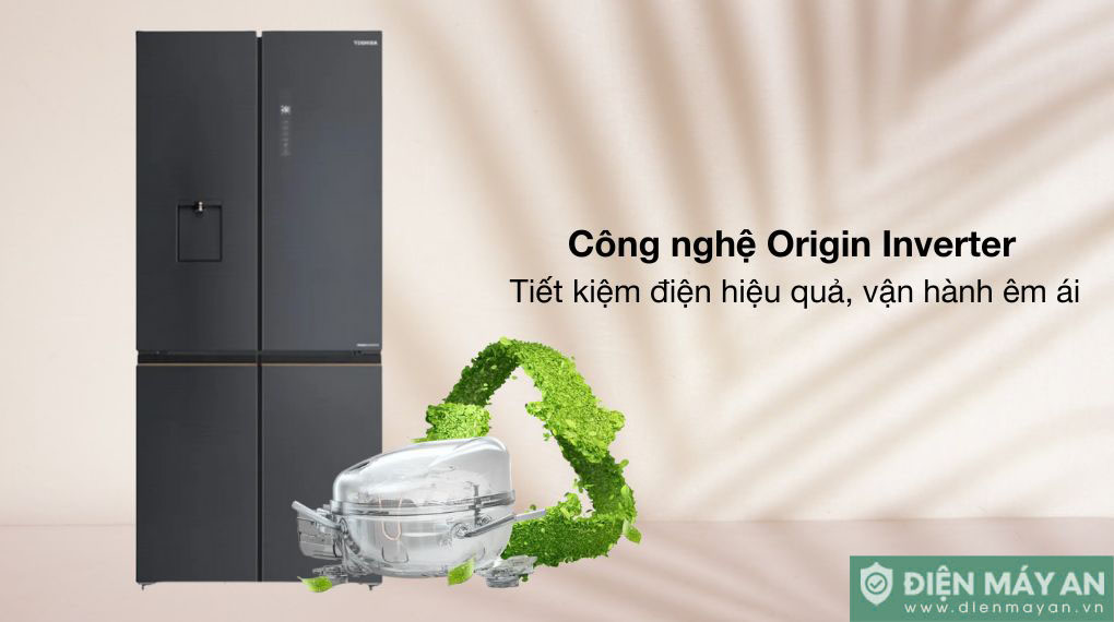 Tủ Lạnh Toshiba Inverter 515 Lít GR-RF675WI-PMV(06)-MG - công nghệ tiết kiệm điện